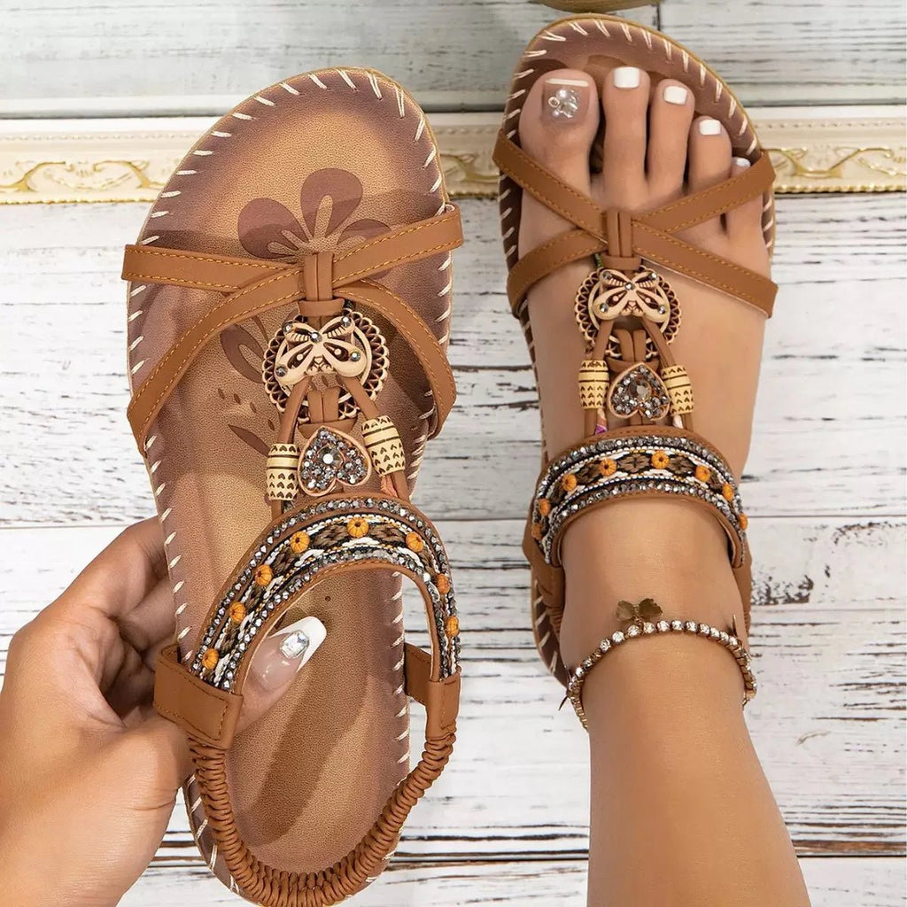 Women's Sandals Bohemian Sandals Outdoor Soft Sole Beach Sandals Platform Lightweight Women Casual Shoes Flat Plus Size Sandal - Kenner House Emporium