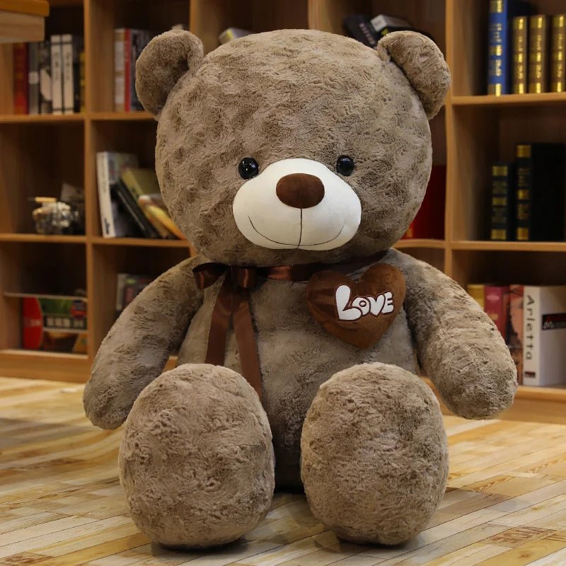 Nice New Hot High Quality 2 Colors Teddy Bear With Love Stuffed Animals Plush Toys Doll Pillow Kids Lovers Birthday Baby Gift - Kenner House Emporium