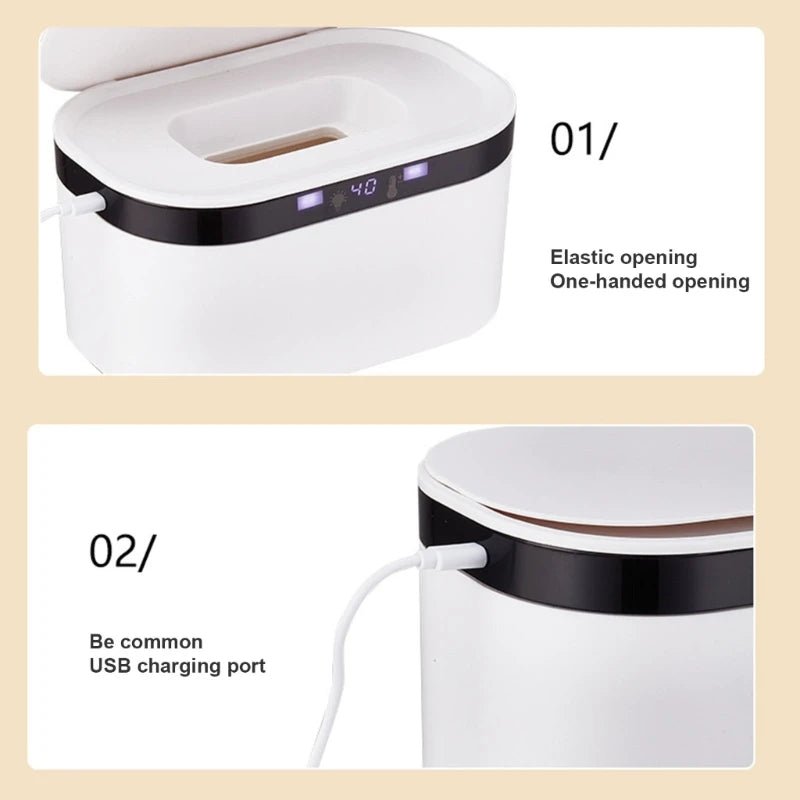 Baby Wipe Warmer and Baby Wet Wipes Dispenser Baby Wipes Warmer for Babies Wipe Warmer with Night Light 3 Level Temp A0NC - Kenner House Emporium