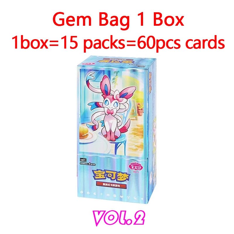 Original Pokemon gempack Cards Vol.4 Vol.3 Vol.2 Vol.1 Trading PTCG Bag Gem Box Deck Sprigatito Eevee Pikachu Gengar Card Gift - Kenner House Emporium