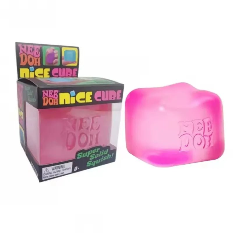 Squishy toys Nee Doh Jellyfish & Cube Squish Toy, Soft Jelly Squeeze Stress Relief Fidget Toy, Sensory NeeDoh for Kids & Adults - Kenner House Emporium