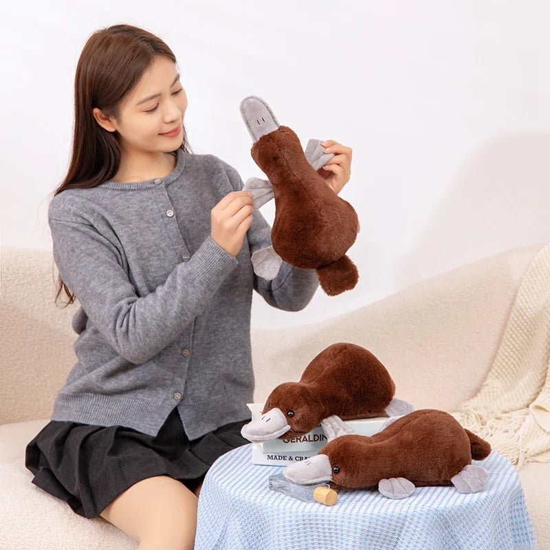Platypus Plush Toys Simulation Stuffed Animals Prone Posture Dolls Soft Pillow Cartoon Toy Kawaii Home Decor Kids Birthday Gifts - Kenner House Emporium