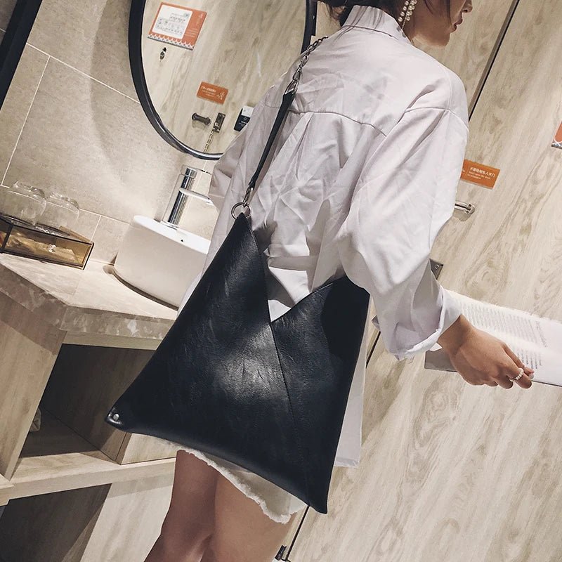 Fashion Leather Handbags for Ladies Luxury Handbags Women Bags Designer Large Capacity Tote Simple Chain Shoulder Bag Female - Kenner House Emporium