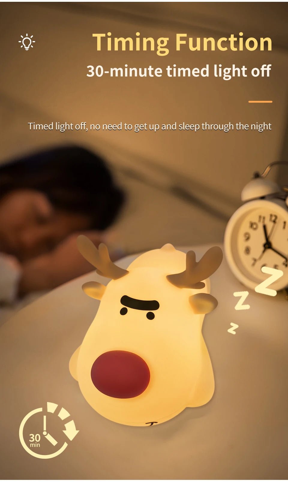 Mushroom Night Light LED Rechargeable USB Table Lamp Desk Room Decoration Baby Nursery Kids Birthday Gift Animal Pumpkin Lantern - Kenner House Emporium