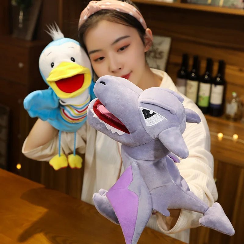 Stuffed Plush Animals Toys Hand Finger Puppet Kawaii Dolls Educational Baby Toys Learning & Education Monkey Tiger Children Gift - Kenner House Emporium