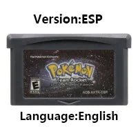 Pokemon Series GBA Game Cartridge 32 Bit Video Game Console Card Red Chapter Cursed Moemon FireRed Emerald for GBA NDS - Kenner House Emporium