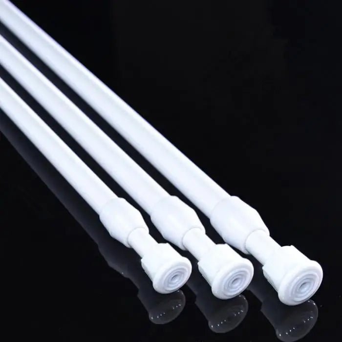 Adjustable Curtain Rod Without Drilling Metal Spring Loaded Bathroom Bar Shower Extendable Telescopic PolesHanging Rods 32 - 90cm - Kenner House Emporium