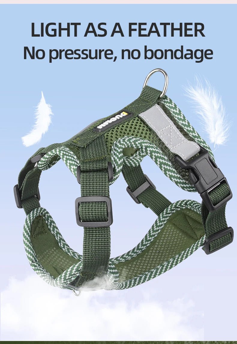 Cat Harness Dog Leash Breathable Mesh Spring Summer Pet Supplies Reflective Outdoor Walk Soft Cat Comfortable Puppy Harness - Kenner House Emporium