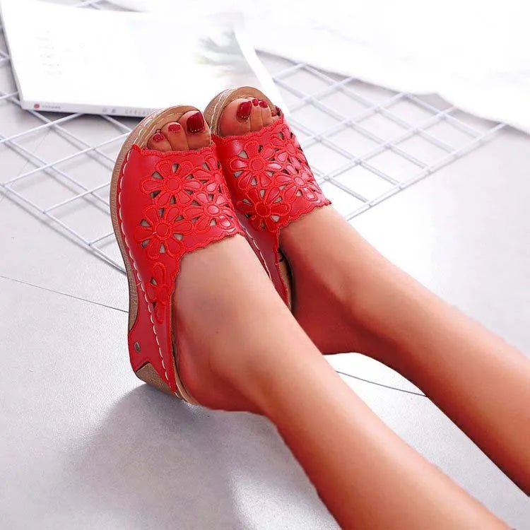 Sandals Shoes Women Summer Comfortable Women Shoe Slides Shoes Woman Wedge Walking Shoes Party Female Footwear Slippers Woman - Kenner House Emporium