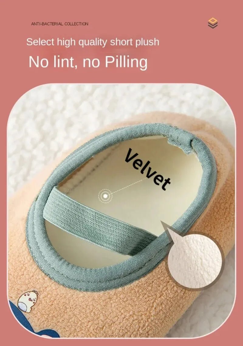 Baby Anti - slip Socks Newborn Warm Crib Floor Shoes with Rubber Sole for Children Boy Toddler Foot Girl Infant Cute Kids Slippers - Kenner House Emporium