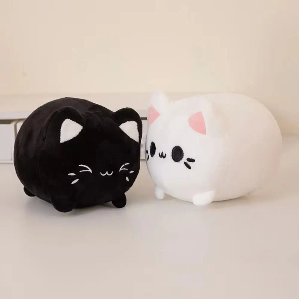 Stuffed Animals Black Cat Stuffed Cute Plushie Pink Peachy Kitten Plush Toys 20cm Cartoon Cat Soft Dolls Birthday Presents - Kenner House Emporium