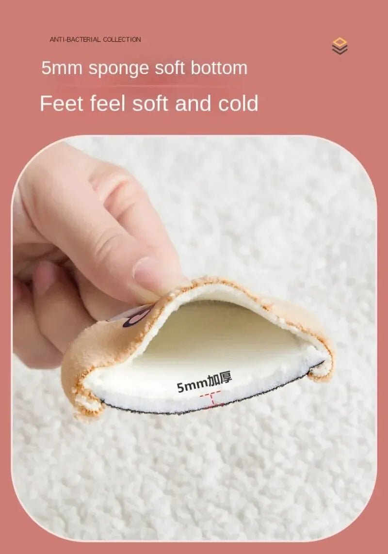 Baby Anti - slip Socks Newborn Warm Crib Floor Shoes with Rubber Sole for Children Boy Toddler Foot Girl Infant Cute Kids Slippers - Kenner House Emporium