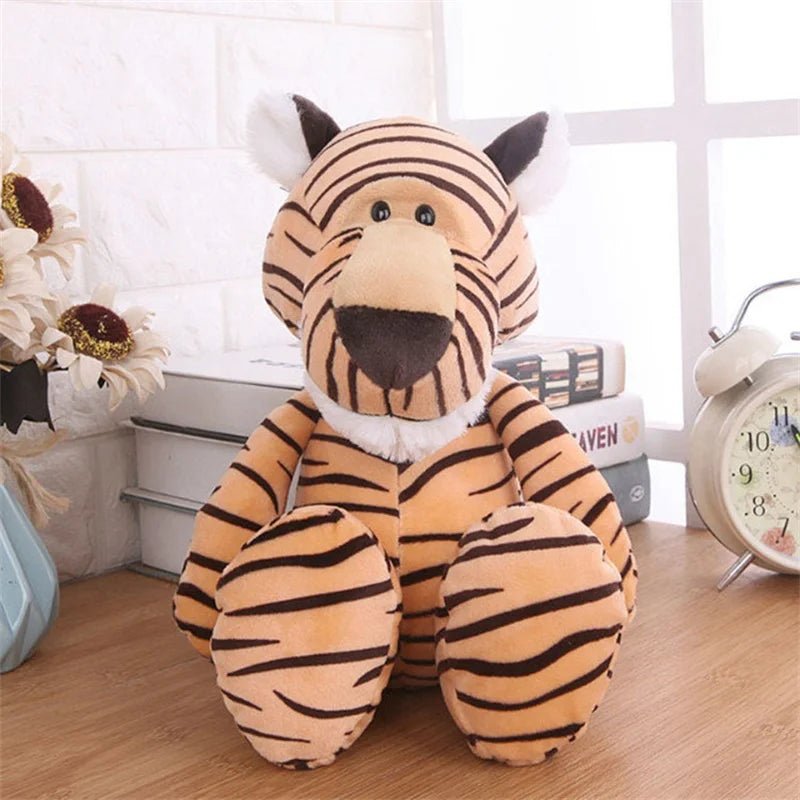 Stuffed Plush Animals Toys Soft Dolls Jungle Lion Elephant Tiger Dog Fox Monkey Deer Children Gift Kawaii Baby Kids Hobbie Toys - Kenner House Emporium