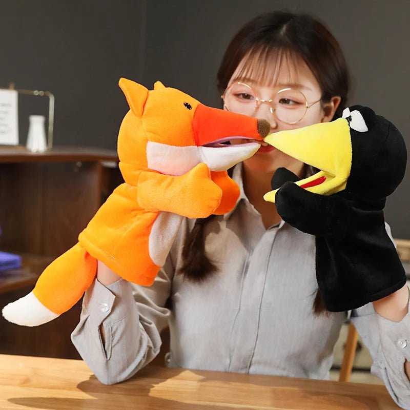 Stuffed Plush Animals Toys Hand Finger Puppet Kawaii Dolls Educational Baby Toys Learning & Education Monkey Tiger Children Gift - Kenner House Emporium
