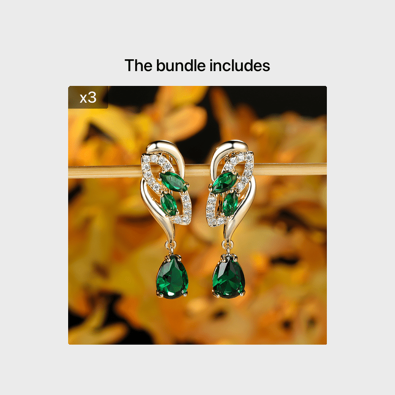 Romantic Flower Dangle Earrings Women Birthstone Party Earrings Jewelry Gifts - Kenner House Emporium