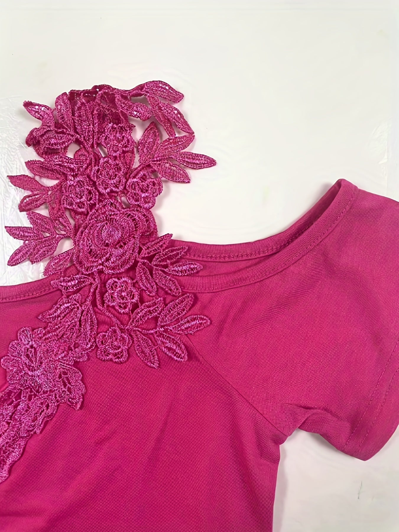 Women'S Casual Short - Sleeve T-Shirt with Shoulder Embellishments - Kenner House Emporium
