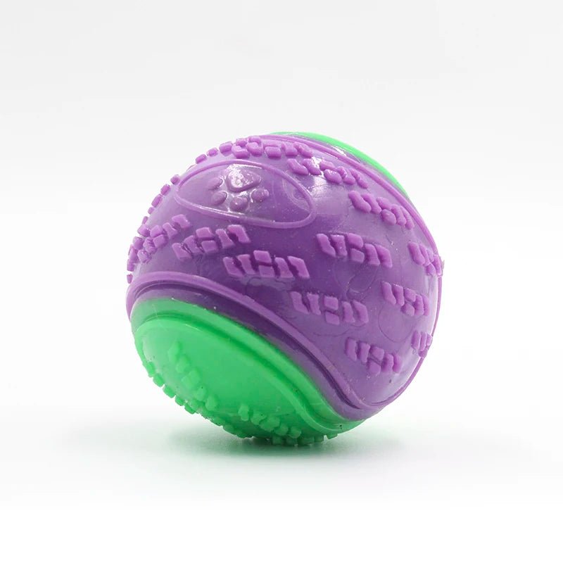 Dogs Interactive Toys Soft TPR Toys for Dog Pet Teeth Cleaning Bite Resistance Squeaky Dog Ball Toy - Kenner House Emporium