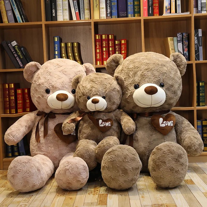 Nice New Hot High Quality 2 Colors Teddy Bear With Love Stuffed Animals Plush Toys Doll Pillow Kids Lovers Birthday Baby Gift - Kenner House Emporium