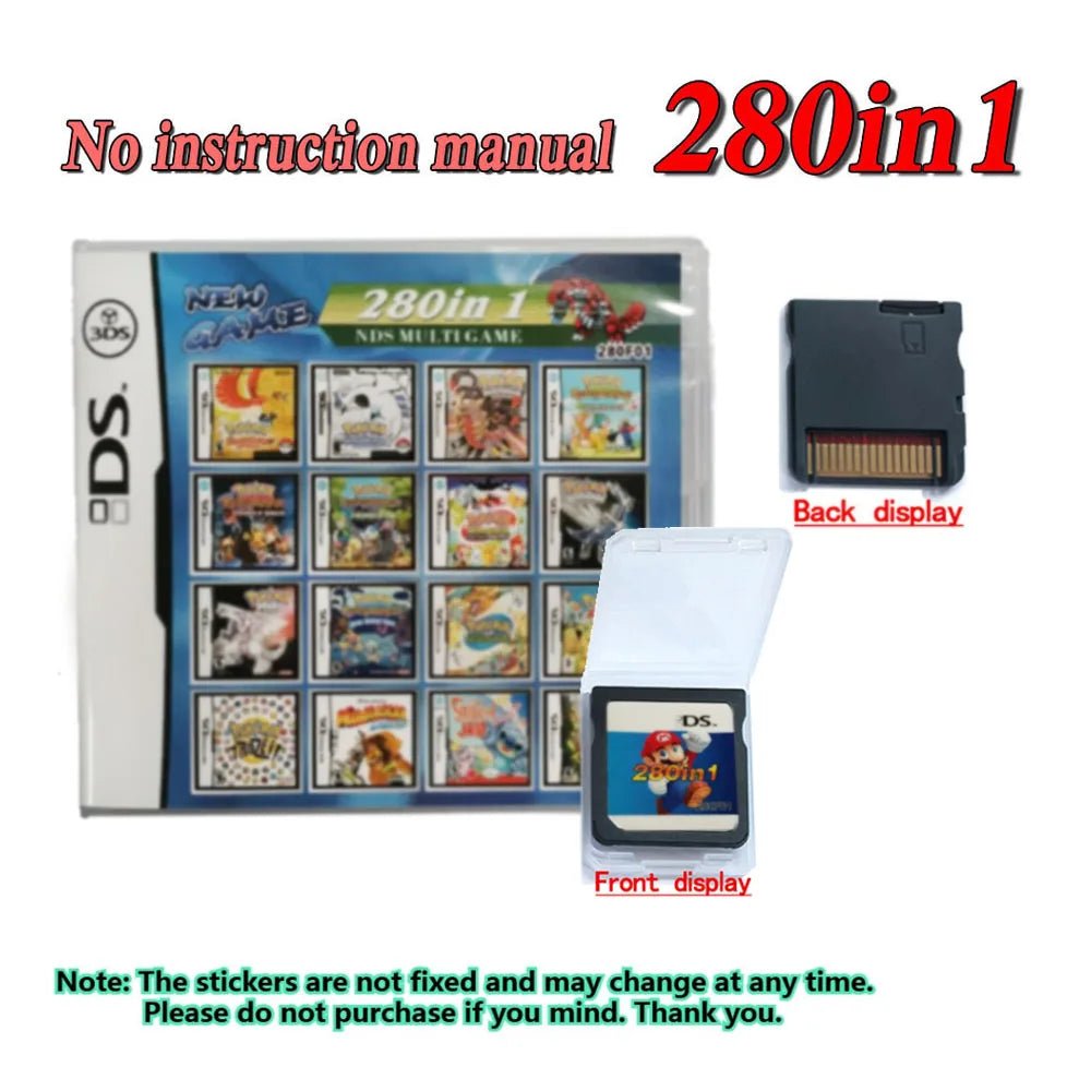 Pokemon Album 23 In 1 Video Game Cartridge Card for DS 3DS NDSI NDSLL NDSXL 3DS XL Video Game Console - Kenner House Emporium