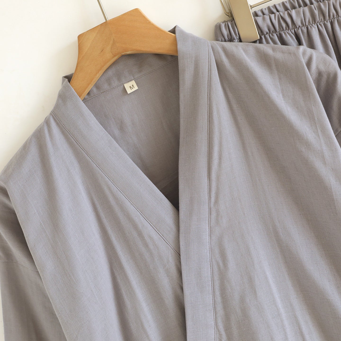 Kimono Robes Pajamas Set for Spring Autumn and Summer Thin Men's Cotton Loose Fit Large Size Half Sleeve Sleepwear Set - Kenner House Emporium