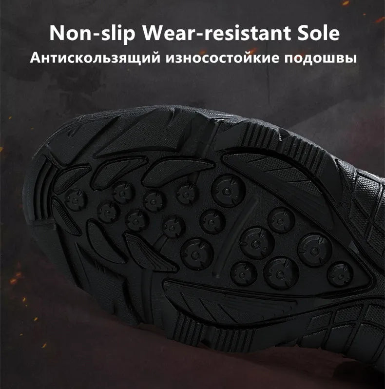 Men Boots Waterproof Safety Shoes Security Steel Toe Cap Men's Boots Working Steel Toe Anti - Smashing Men's Work Boots Size 47 - Kenner House Emporium