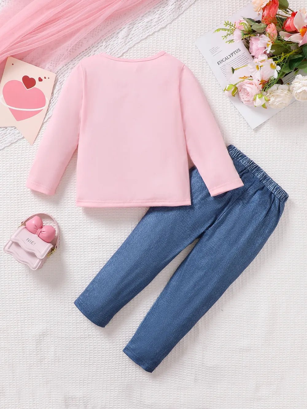 Children's Cartoon Graphic Top and Pants Set - Kenner House Emporium