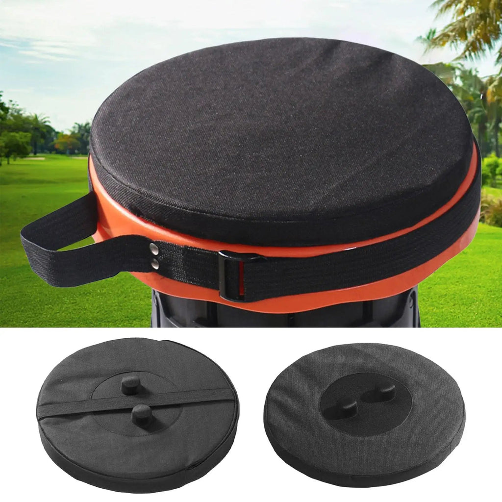 Telescopic Stool Cushion, Round Thickened Folding Seat Cushion comfortable with Memory Foam Non - slip for Camping Stool 2 Pack - Kenner House Emporium