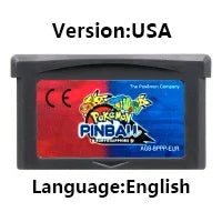 Pokemon Series GBA Game Cartridge 32 Bit Video Game Console Card Red Chapter Cursed Moemon FireRed Emerald for GBA NDS - Kenner House Emporium