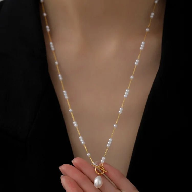 New Arrival Natural Baroque Freshwater Pearl 14K Gold Filled Female Necklace Jewelry For Women Spring Gifts Never Fade - Kenner House Emporium