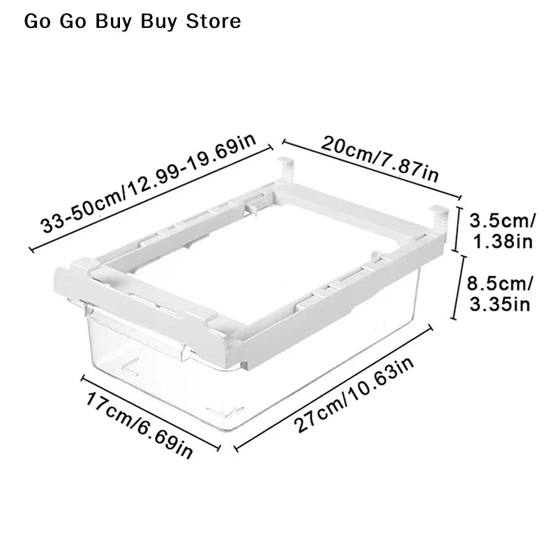 【ST】1Pcs Refrigerator Storage Box Fridge Organizer Fresh Vegetable Fruit Drain Basket Storage Container Pantry Kitchen Organizer - Kenner House Emporium
