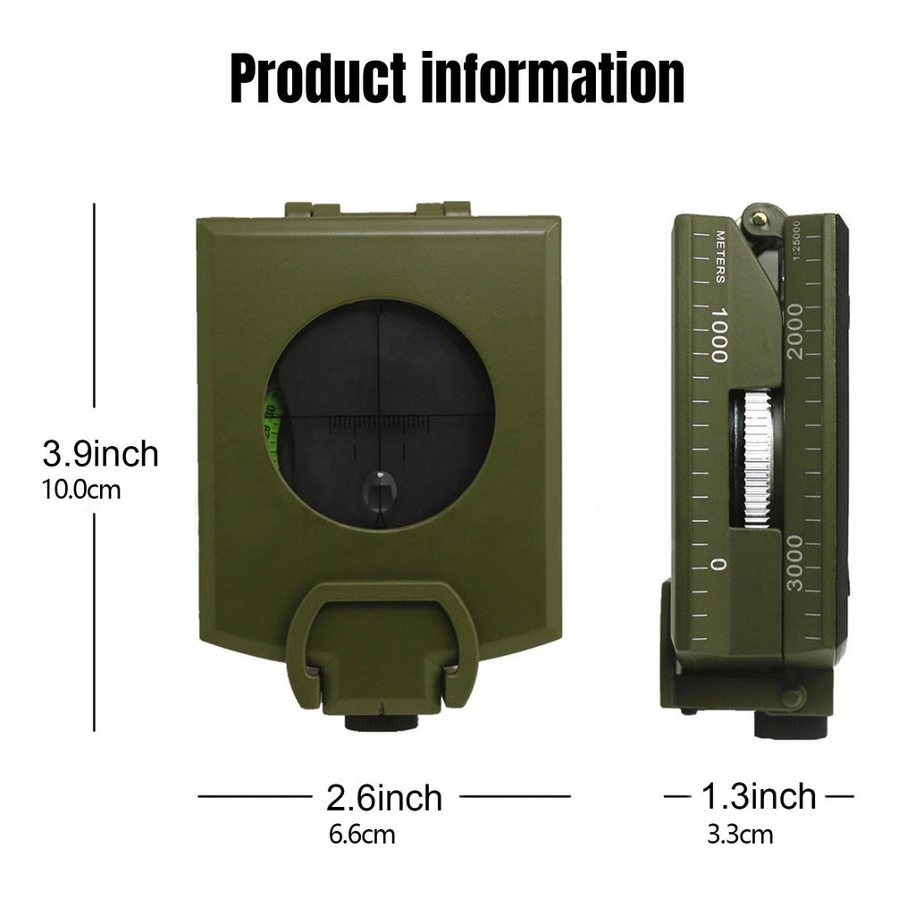 Multifunctional Luminous Dial Waterproof Anti - fog Accurate Compass For Hiking Camp - Kenner House Emporium