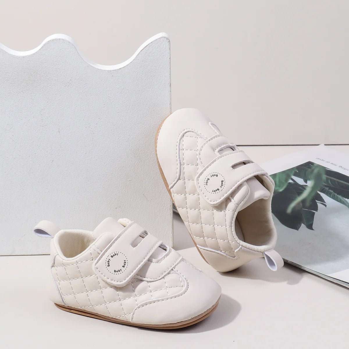 Spring And Autumn Baby Boys And Girls First Walking Toddler Shoes With PU Leather and TPR Sole - Kenner House Emporium