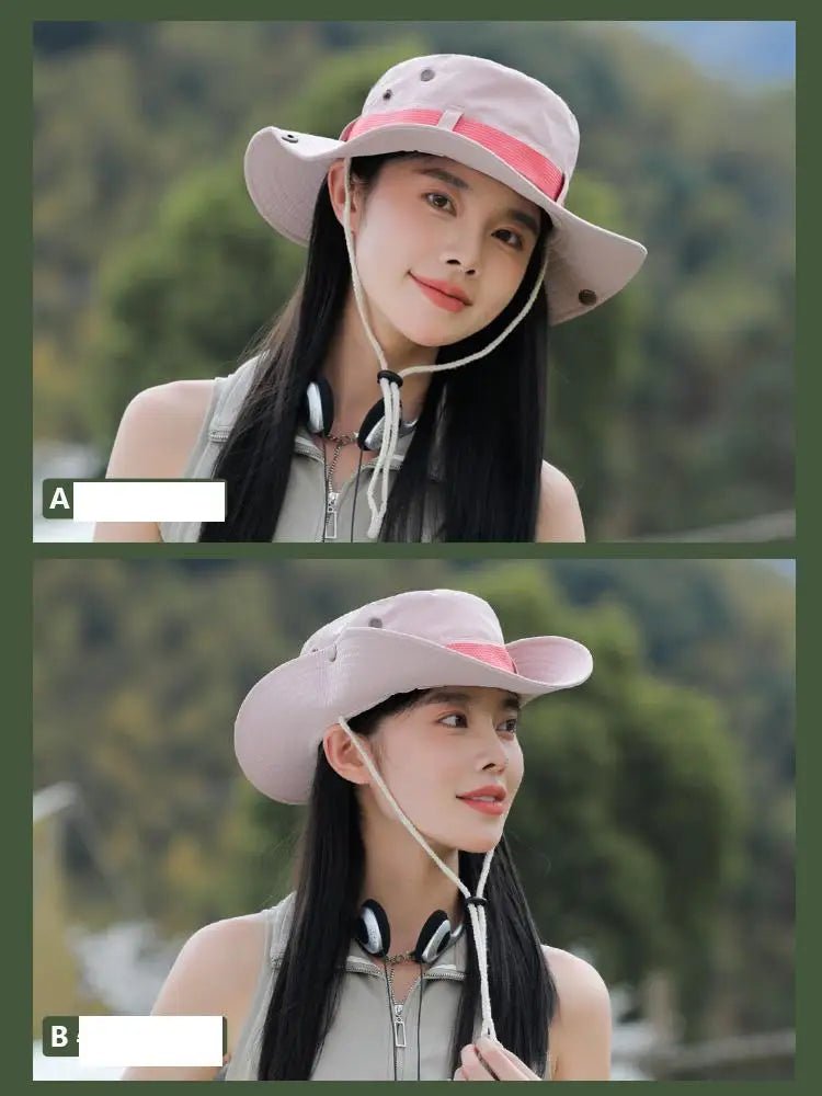 Women Bucket Hat Spring Summer Hats For Women Men Outdoor Sunshade Camping Climbing Sunscreen Bob Cap Foldable Sun Hat New - Kenner House Emporium