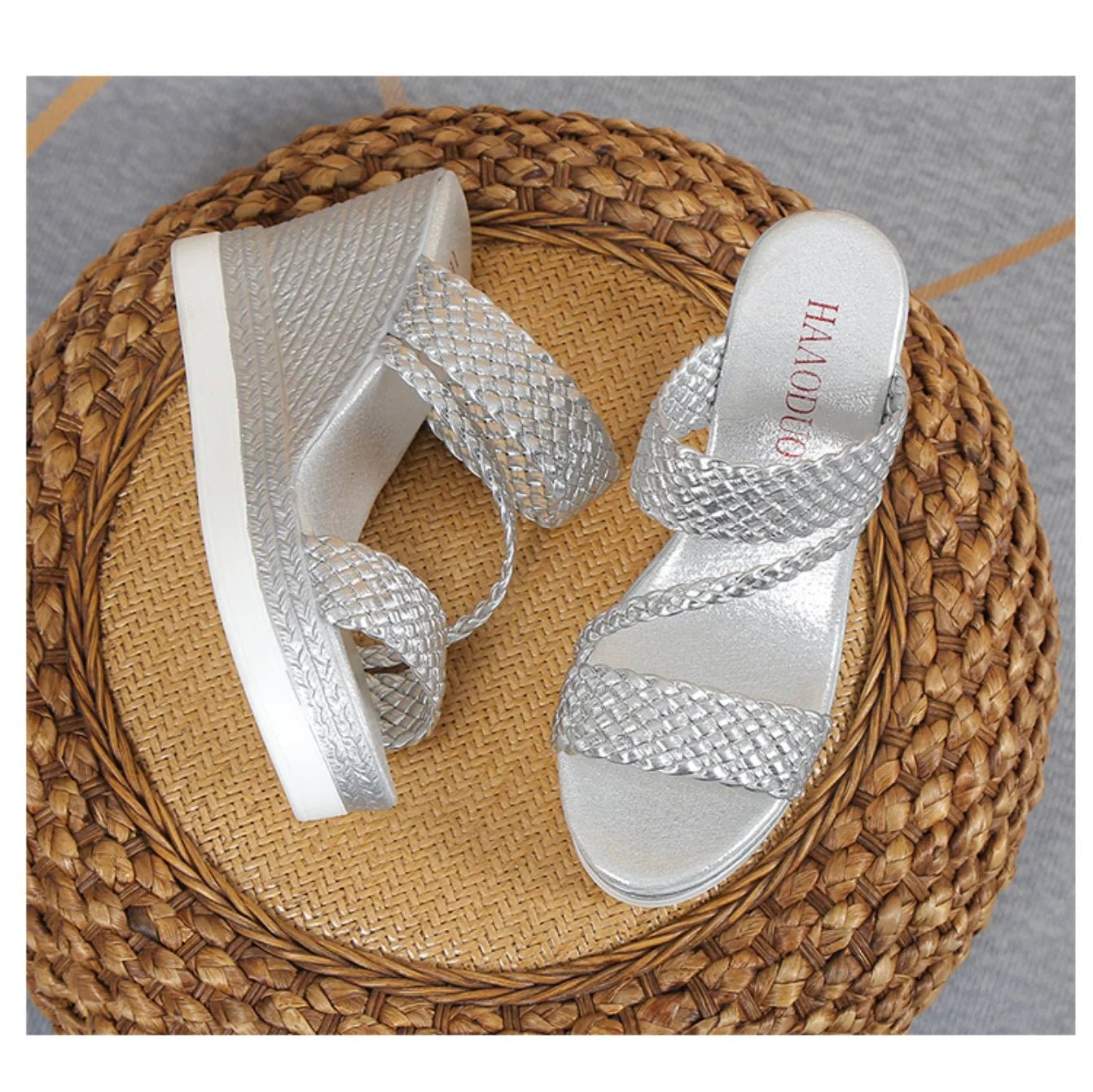 Women Sandals Summer New Outdoor Beach Sandals Comfortable Hot Shallow Wedges Shoes for Women Designer Casual Sandals - Kenner House Emporium