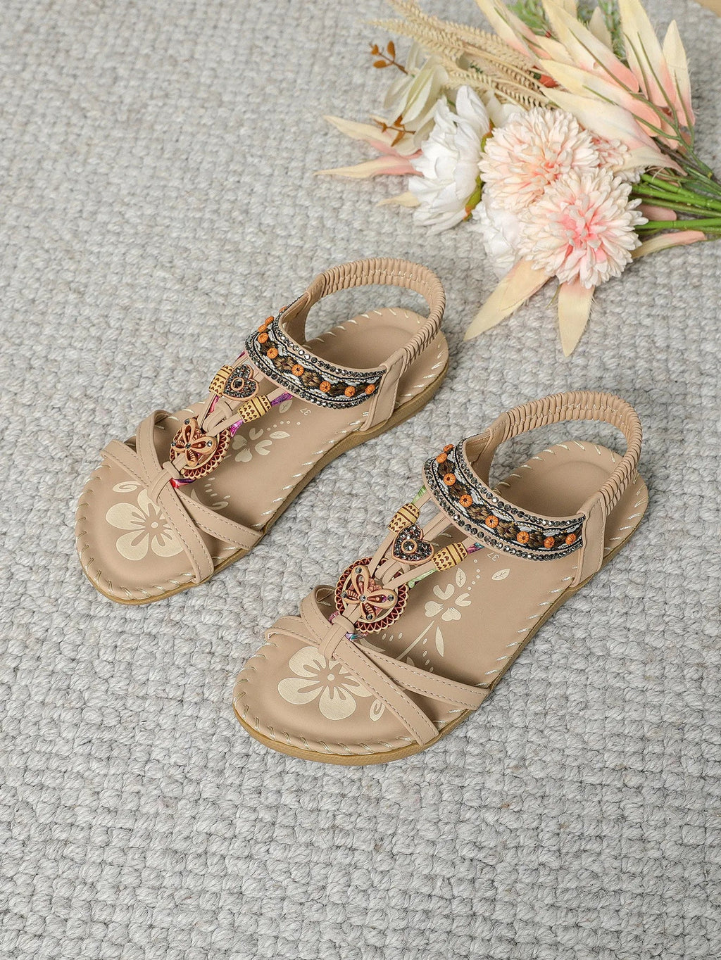 Women's Sandals Bohemian Sandals Outdoor Soft Sole Beach Sandals Platform Lightweight Women Casual Shoes Flat Plus Size Sandal - Kenner House Emporium