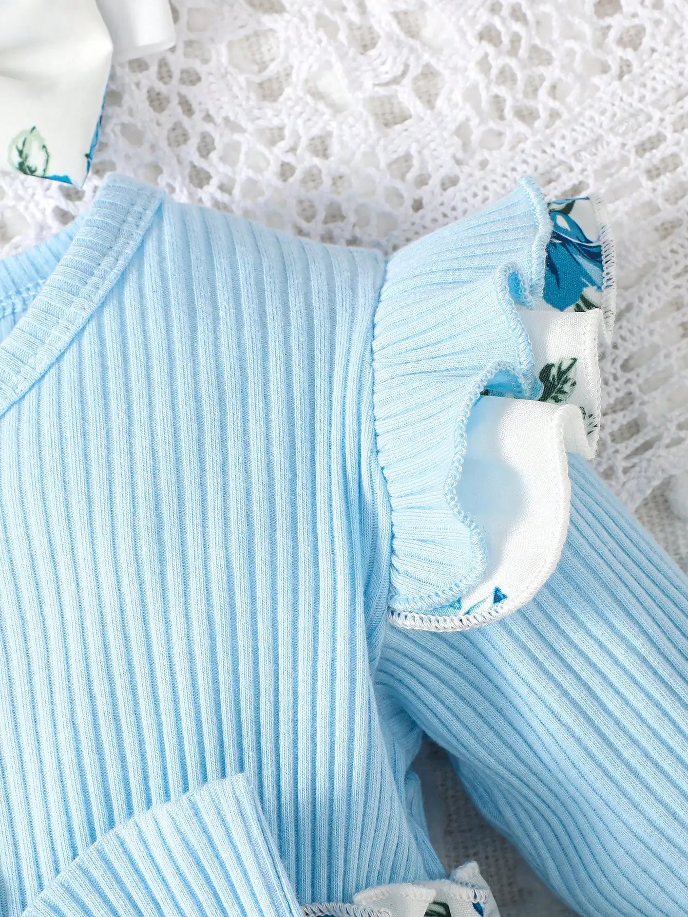 New Baby Girl Spring And Autumn Simple Daily Flower Print Long Sleeved Big Bow Cute Dress Headband - Kenner House Emporium