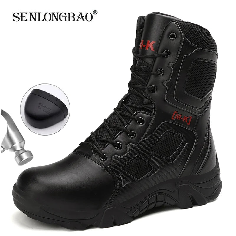 Men Boots Waterproof Safety Shoes Security Steel Toe Cap Men's Boots Working Steel Toe Anti - Smashing Men's Work Boots Size 47 - Kenner House Emporium