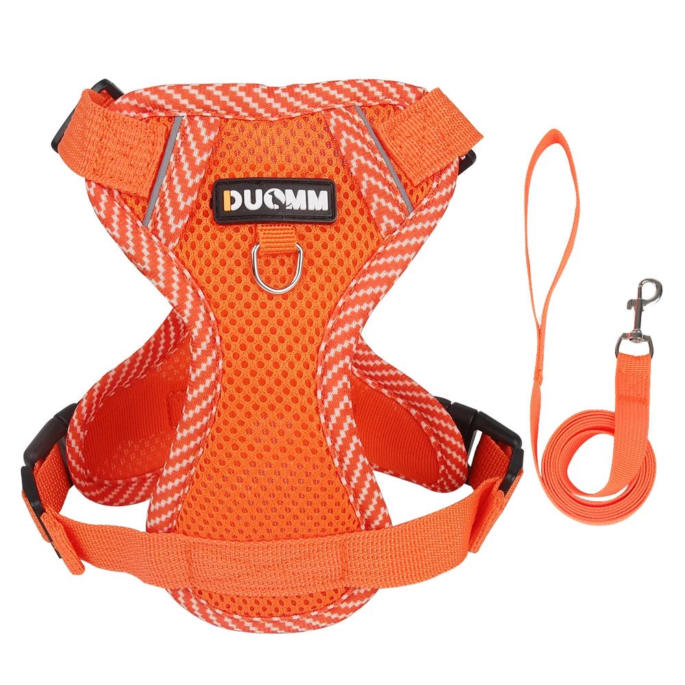Cat Harness Dog Leash Breathable Mesh Spring Summer Pet Supplies Reflective Outdoor Walk Soft Cat Comfortable Puppy Harness - Kenner House Emporium
