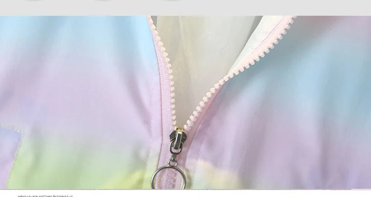 Spring Baby Girls Thin Jacket Korean Gradient Color Toddler Kids Jacket For Girls Coats Autumn Children Girls Hooded Trench Coat - Kenner House Emporium