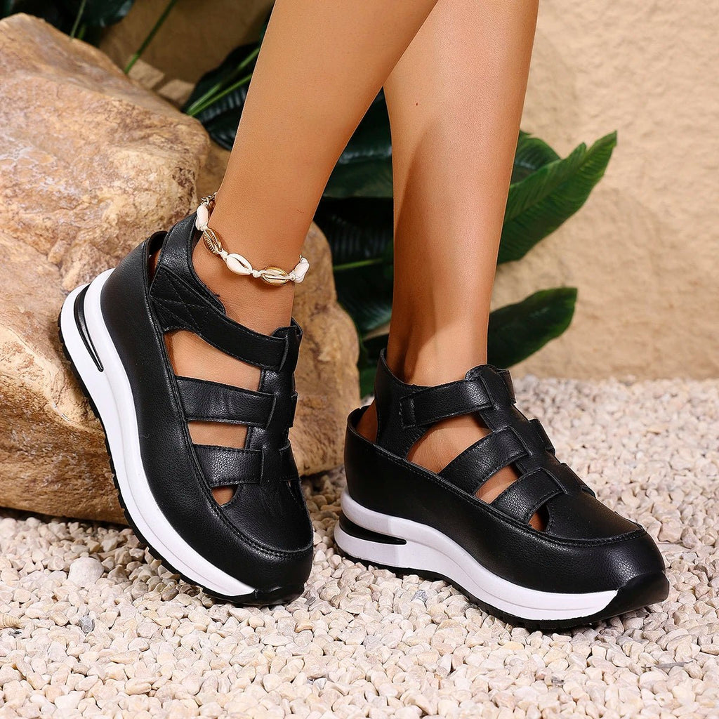 Women's Sandals Summer 2025 Shoes Platform Wedge High - heeled Gladiator Comfortable Casual New in Luxury White Round Toe on Offer - Kenner House Emporium