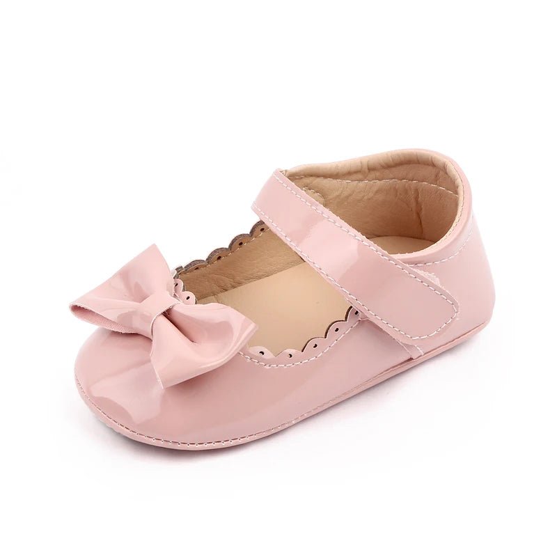Baby Girl Shoes Cute Bowknot Design Soft PU and Anti - slip TPR Sole Baby Girl Mary Jane Shoes for Spring and Autumn - Kenner House Emporium