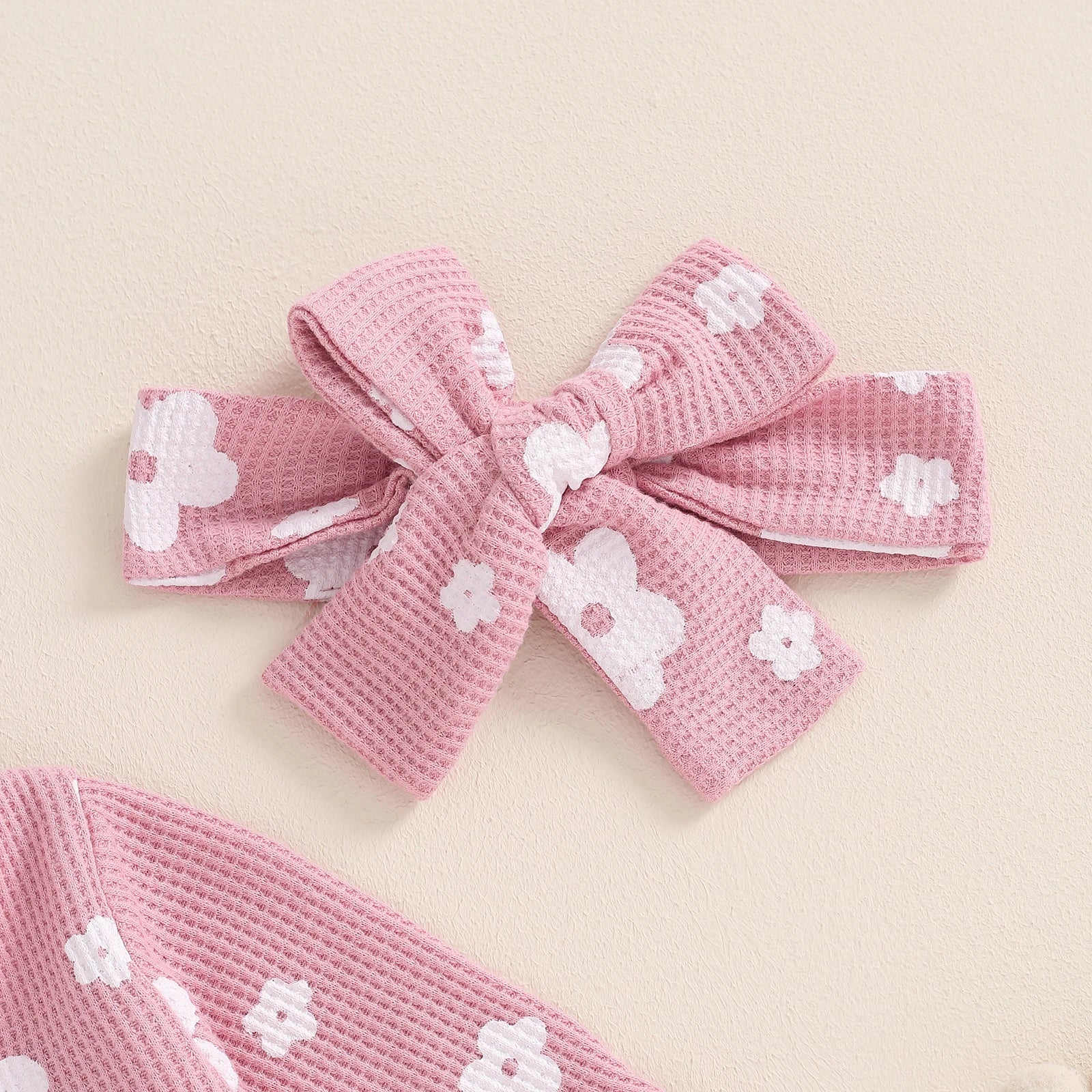 Toddler Baby Girls Floral Footies Jumpsuit and Headband Children Cotton Long Sleeve Frills Zipped Autumn Spring Kids Clothes - Kenner House Emporium