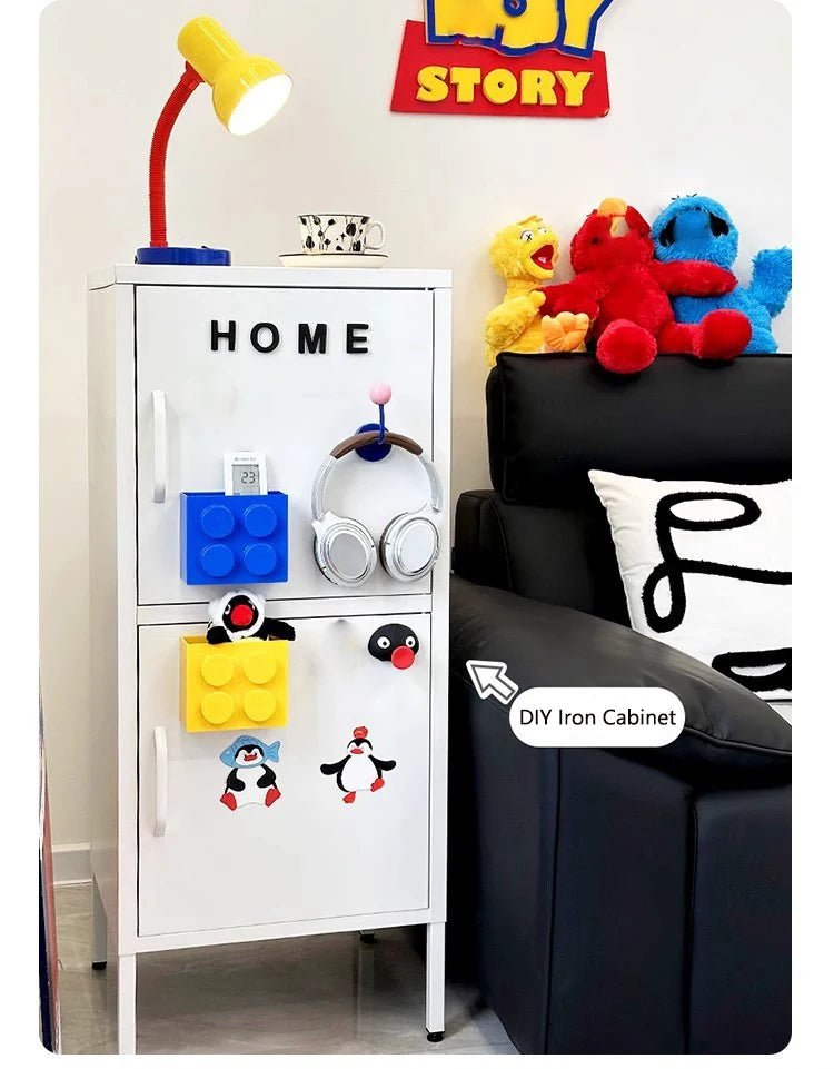 Magnetic Storage Box Building Blocks Storage Rack Kitchen No - Drill Refrigerator Magnet Storage Box Wall - mounted Container - Kenner House Emporium