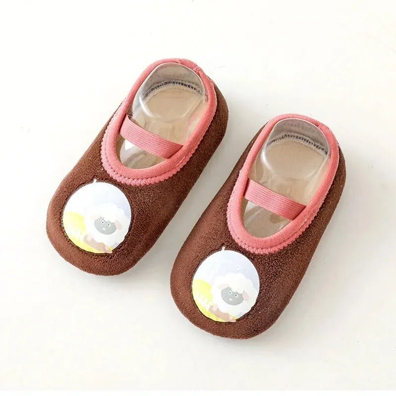 Baby Anti - slip Socks Newborn Warm Crib Floor Shoes with Rubber Sole for Children Boy Toddler Foot Girl Infant Cute Kids Slippers - Kenner House Emporium