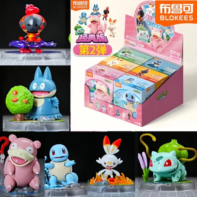 Blokees Pokemon Classic Version Cv - S Vol.1 - 3 Full Set Buildable Model Collectible Desk Display Toys Birthday Gift Collectors - Kenner House Emporium