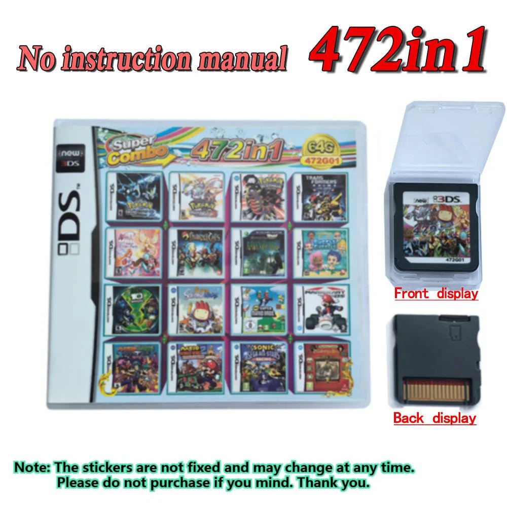 Pokemon Album 23 In 1 Video Game Cartridge Card for DS 3DS NDSI NDSLL NDSXL 3DS XL Video Game Console - Kenner House Emporium