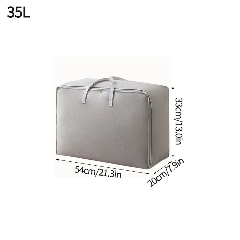 Large Capacity Clothes Storage Bag Waterproof Cabinet Wardrobe Organizer Quilt Pillow Blanket Organizer Dustproof Bedding Storag - Kenner House Emporium