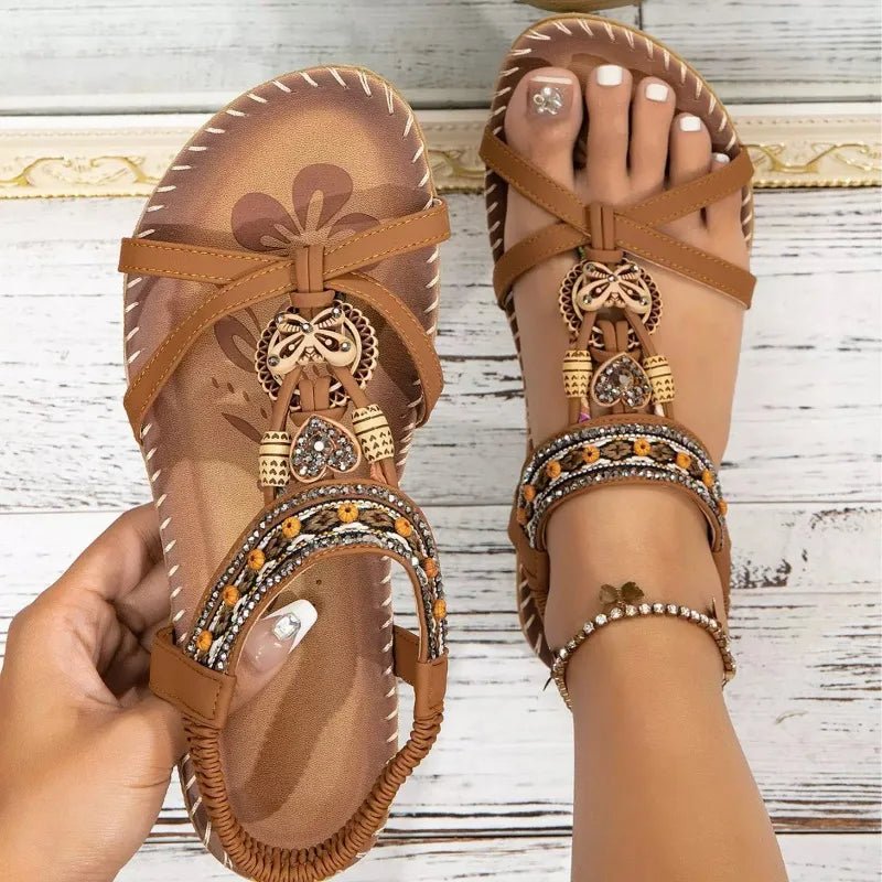 Women's Sandals Bohemian Sandals Outdoor Soft Sole Beach Sandals Platform Lightweight Women Casual Shoes Flat Plus Size Sandal - Kenner House Emporium