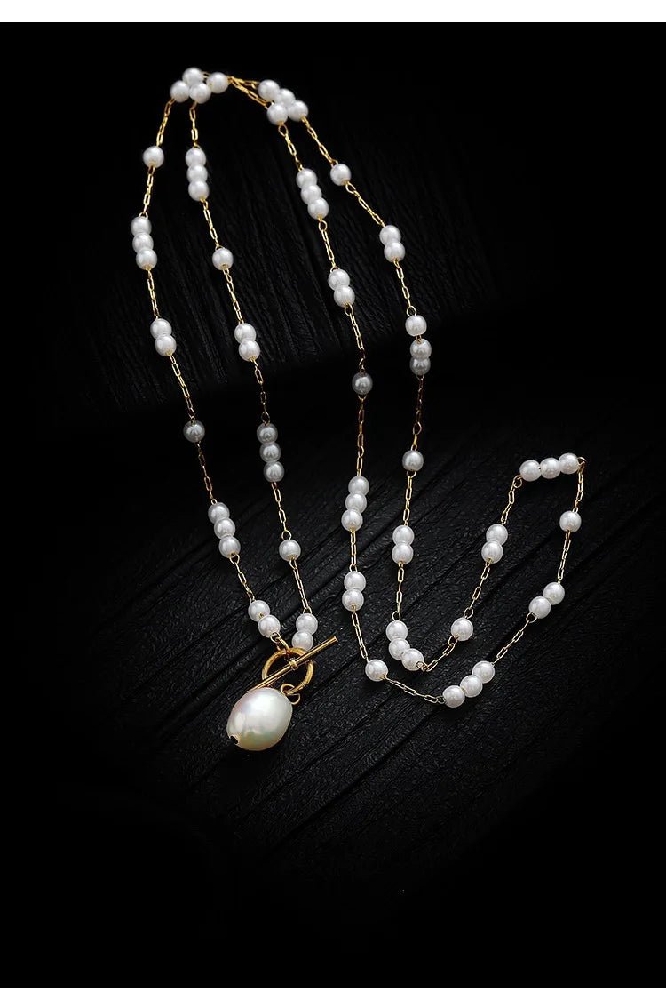 New Arrival Natural Baroque Freshwater Pearl 14K Gold Filled Female Necklace Jewelry For Women Spring Gifts Never Fade - Kenner House Emporium