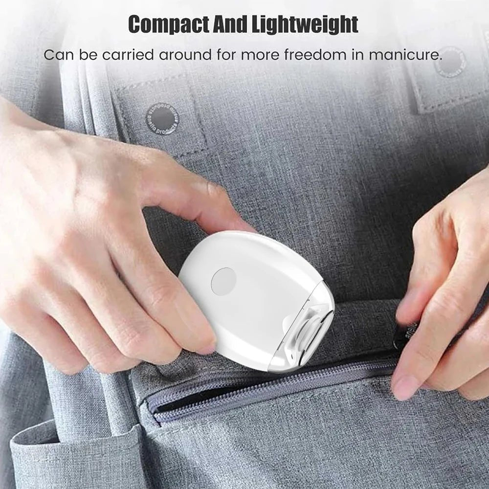 2 IN 1 Electric Nail Clipper Cutter With LED Light Automatic Nail Grinder Trimmer For Baby Adult Mini Manicure Tools Nail Care - Kenner House Emporium